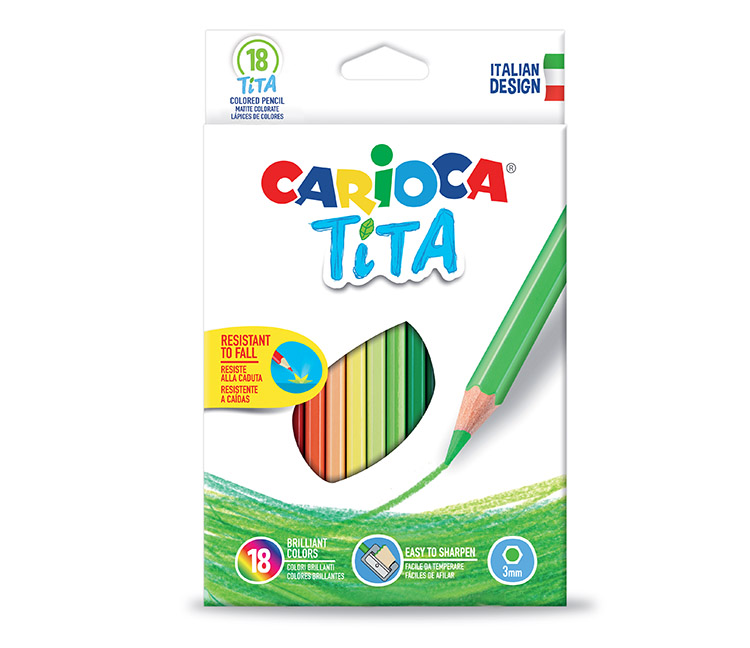 Värikynä CARIOCA Tita värilajitelma /18