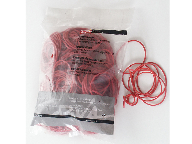 Kumilenkki Scriva ohut 2/57 mm punainen 100 g
