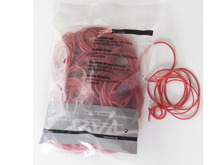 Kumilenkki Scriva ohut 2/95 mm punainen 100 g