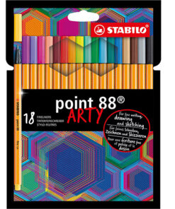 Kuitukärkikynä STABILO Point 88 Arty värilajitelma /18