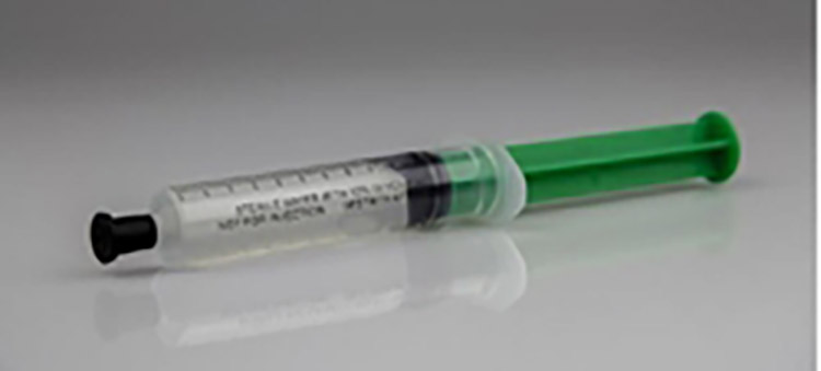 Esitäytetty ruisku ballongin täyttöön 10 ml glycerol 10%