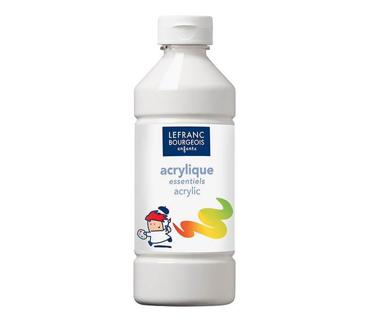 Akryyliväri Lefranc & Bourgeois valkoinen 500 ml