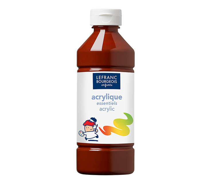 Akryyliväri Lefranc & Bourgeois ruskea 500 ml