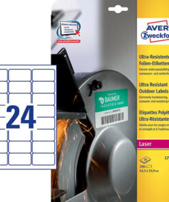 Säänkestävä tarra Avery L7912-10 63,5 x 33,9 mm /240