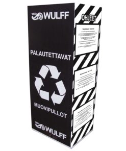 Palautuslaatikko muovipulloille ja kennoille 96 pulloa