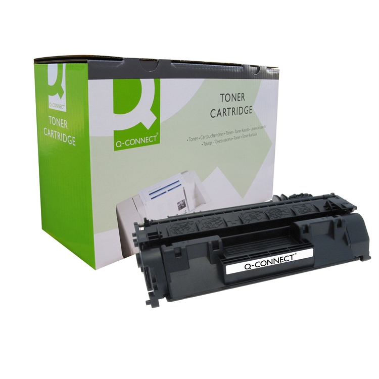 Laservärikasetti Q-CONNECT HP CE505A musta