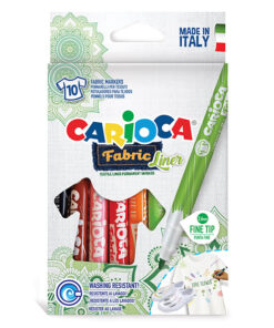 Tekstiilikynä Carioca värilajitelma /10