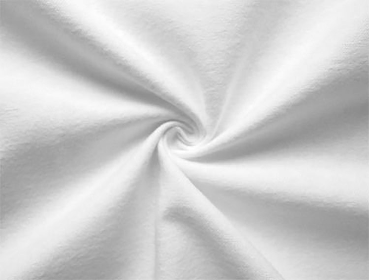 Flanellikangas 140 cm x 5 m valkoinen