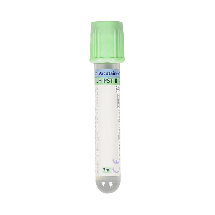 Näyteputki Vacutainer vaaleanvihreä Li-hepariini 3ml 100 kpl