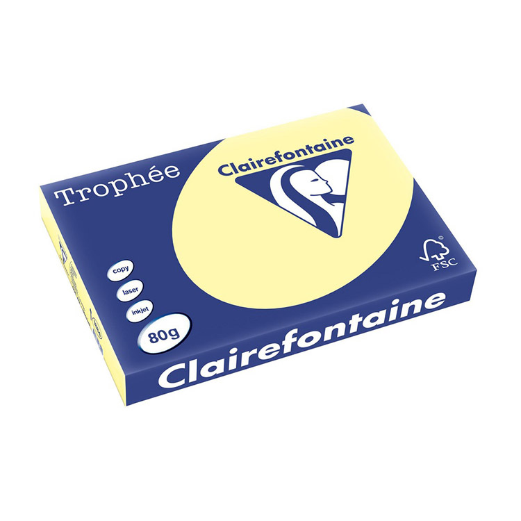 Kopiopaperi Trophée 80G A3/500 kanariankeltainen