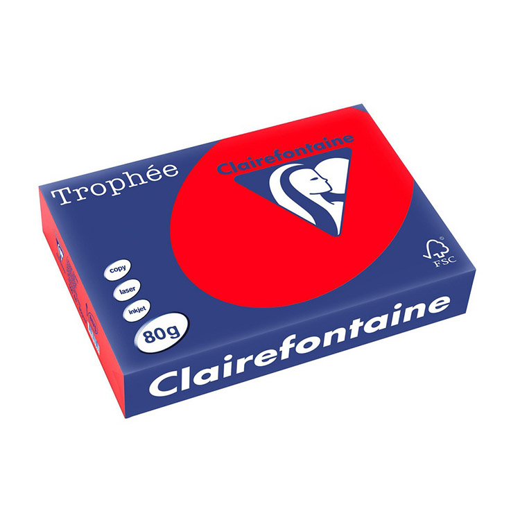 Kopiopaperi Trophée 80G A3/500 syvänpunainen