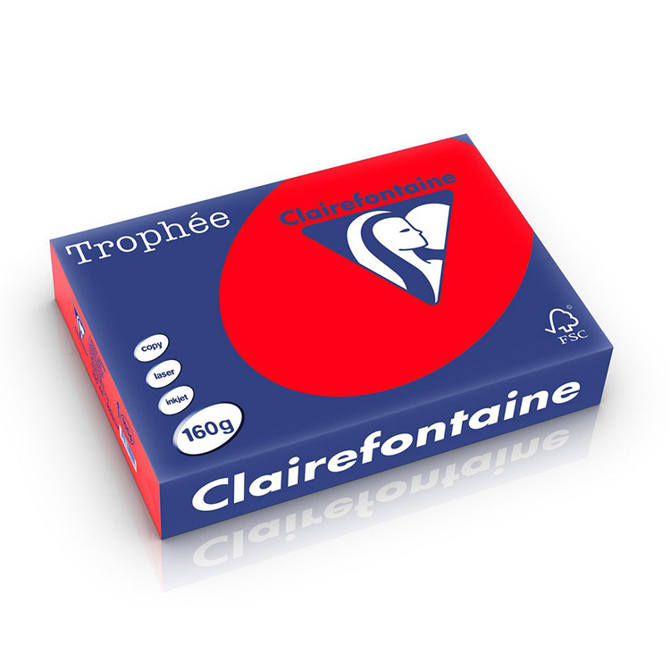 Kopiopaperi Trophée 160G A4/250 syvänpunainen