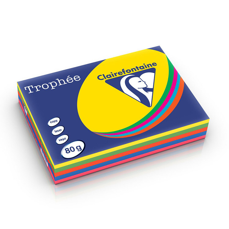 Kopiopaperi Trophée 80G A4/500 värilajitelma kirkas