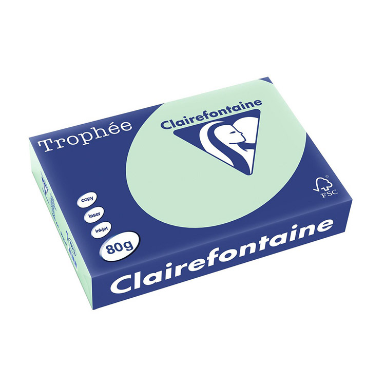 Kopiopaperi Trophée 80G A4/500 vihreä