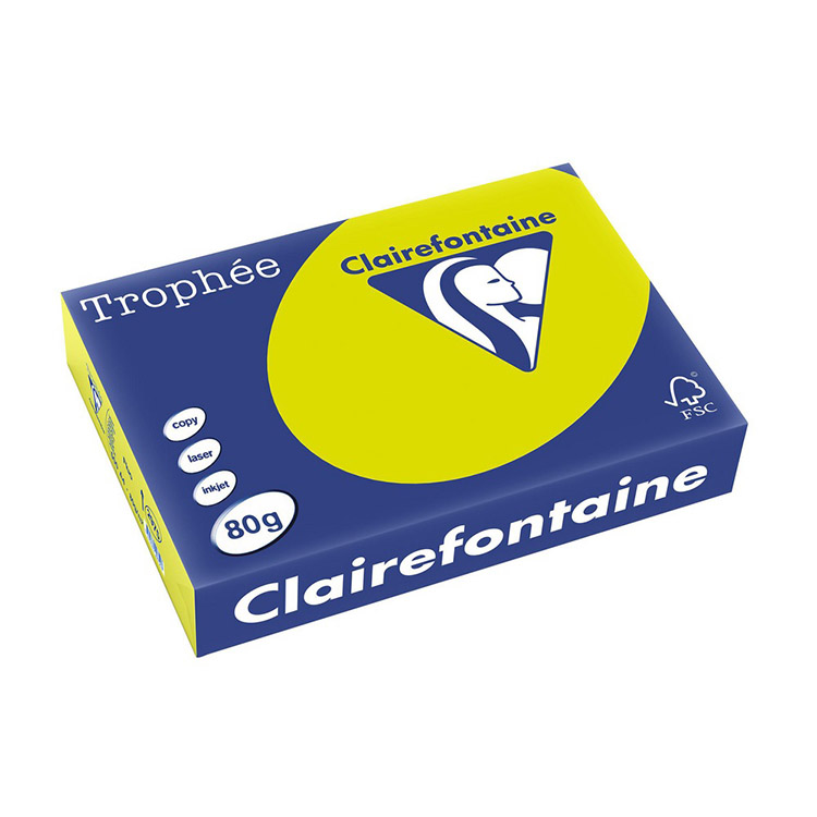 Kopiopaperi Trophée 80G A4/500 neonvihreä