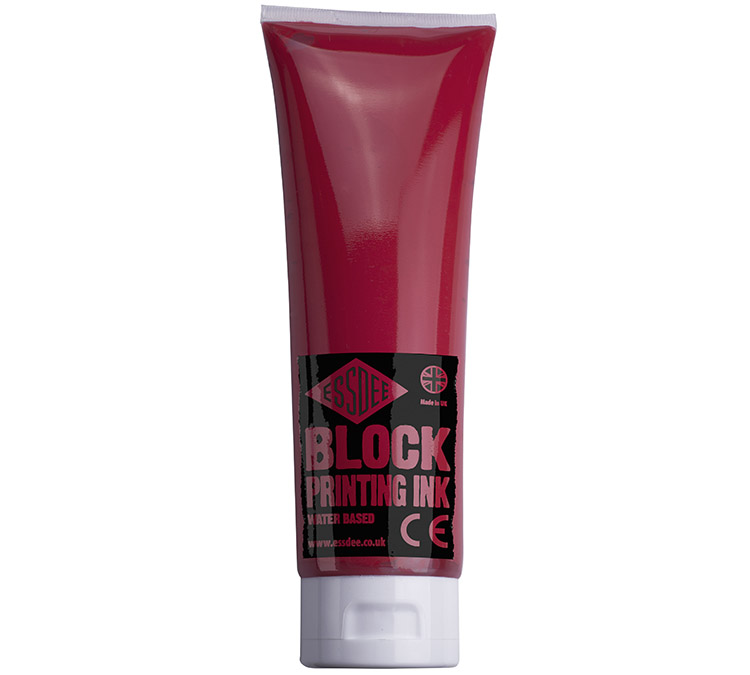 Linoväri Essdee Block Printing Ink 300 ml punainen