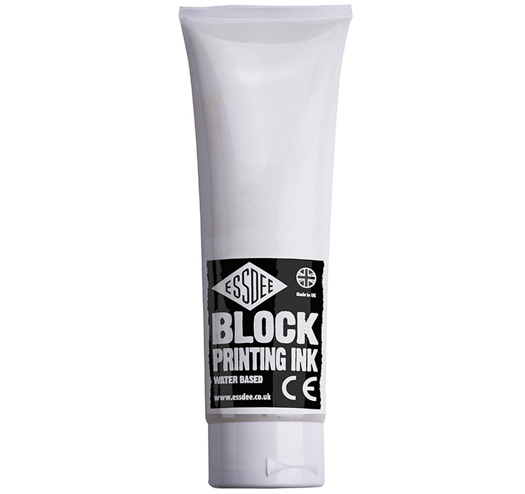 Linoväri Essdee Block Printing Ink 300 ml valkoinen
