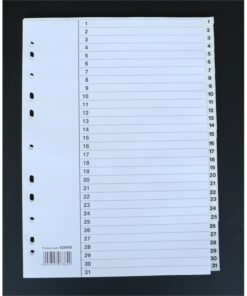 Numerohakemisto Esselte A4 muovi 31-osainen