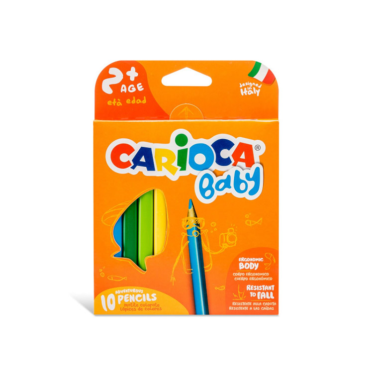 Värikynä CARIOCA Baby värilajitelma /10