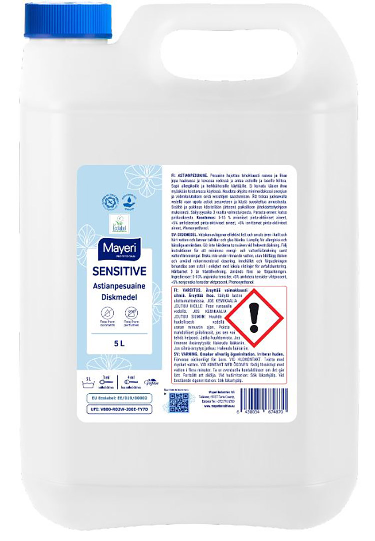 Käsitiskiaine Mayeri Sensitive 5L