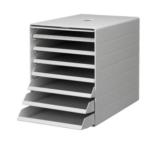 Laatikosto Durable Idealbox Plus 7-osainen vaaleanharmaa