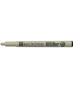 Kuitukärkikynä Sakura Micron 01 musta arkistokelpoinen