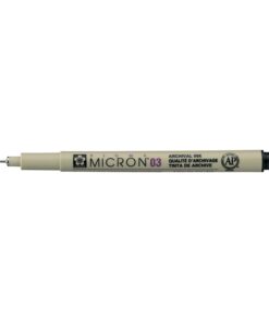 Kuitukärkikynä Sakura Micron 03 musta arkistokelpoinen