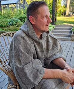 Laituri poncho luonnonväri/musta