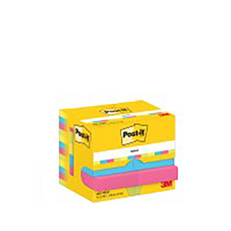 Viestilappu Post-it Energetic 38x51mm värilajitelma 12 kpl