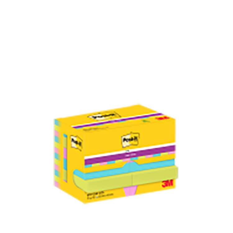 Viestilappu Post-it Super Sticky Cosmic 47x47mm 12 kpl