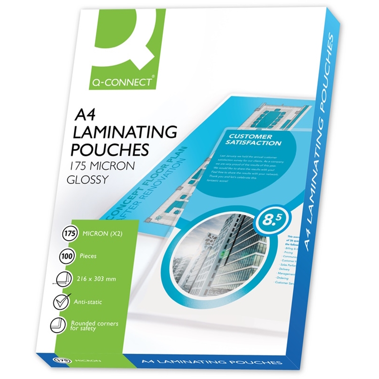 Laminointitasku Q-CONNECT A4 175 mic /100