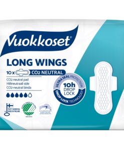 Terveysside Vuokkoset Long Wings ohut /10