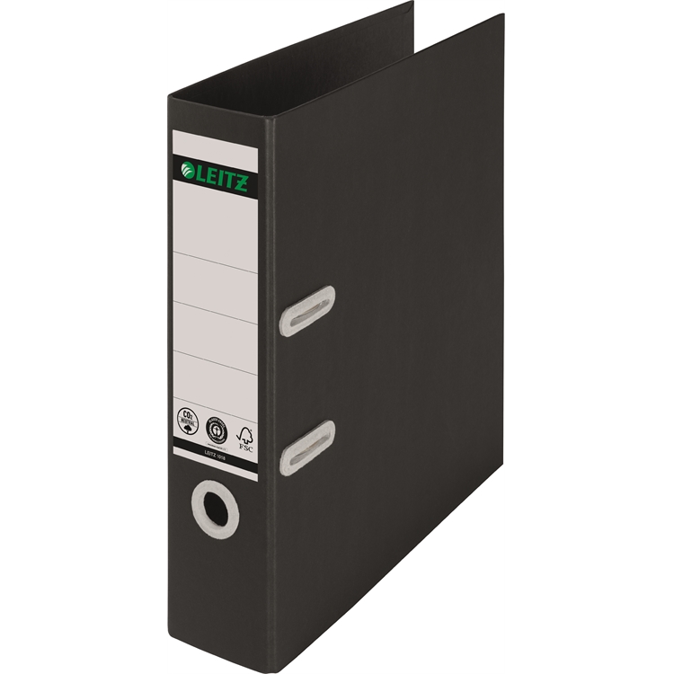 Mappi Leitz 180° Recycled A4/80 mm musta
