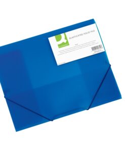 Kulmalukkokansio Q-CONNECT A4 PP sininen