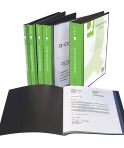 Kokoojakansio etutaskulla Q-CONNECT PP A4/10 musta
