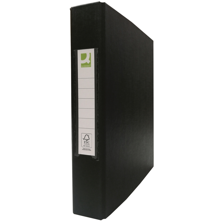 Rengaskansio Q-CONNECT A5 25 mm musta