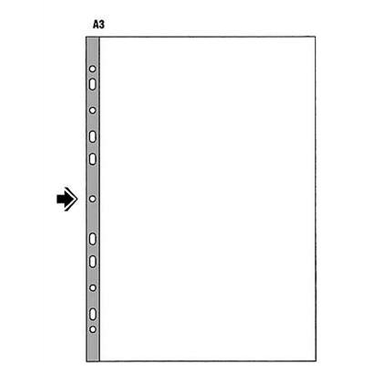 Kansiotasku A3 PVC 140 mic appelsiinipinta PS /50