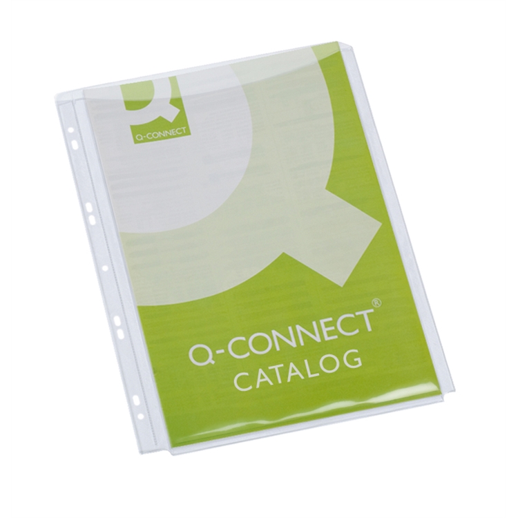 Paljetasku Q-CONNECT A4 180 mic PVC /5