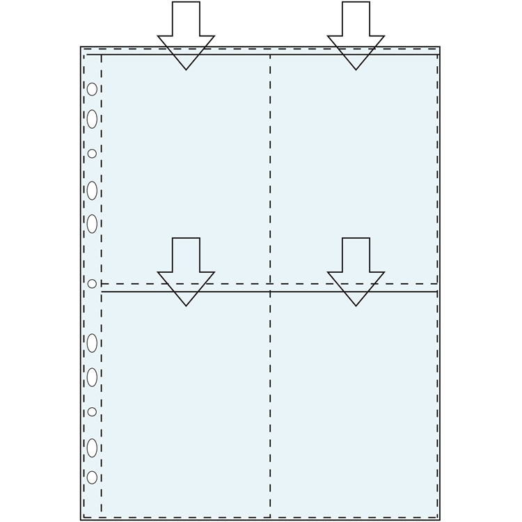 Valokuvatasku A4 PP 4 taskua * 10 x 15 cm /10