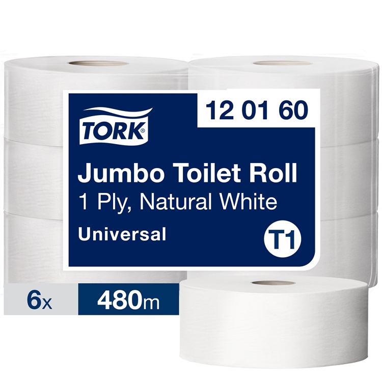 Wc-paperi Tork Jumbo T1 1-krs 6 rll 120160