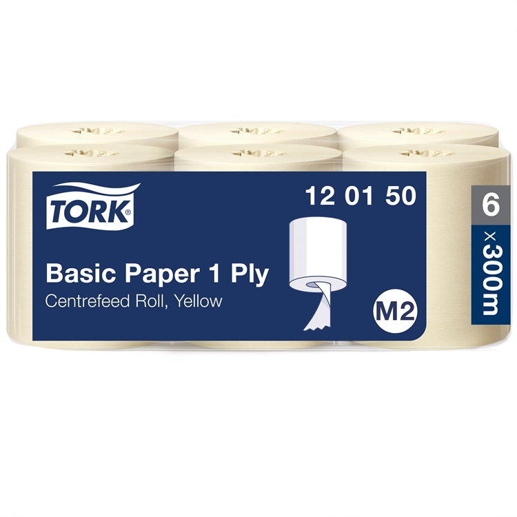 Vetopyyhe Tork Mini Basic M2 keltainen 6 kpl 120150
