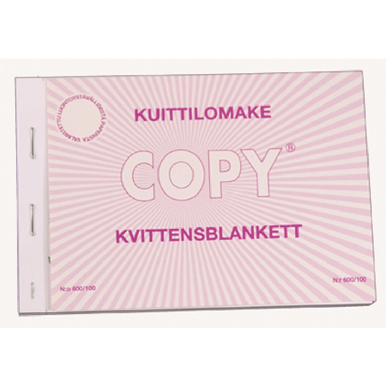 Kuittilomake Plastipap 600 A6/100