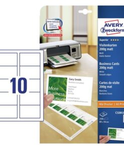 Käyntikorttiarkki Avery C32011-25 /250