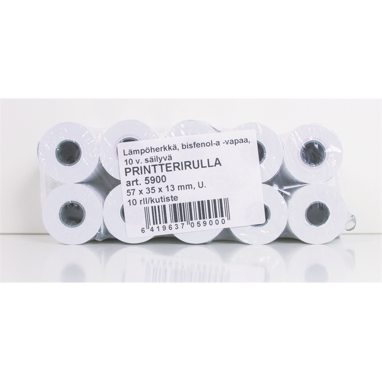 Lämpöpaperirulla Euran 57 x 33 x 13 mm 14 m BPA-vapaa