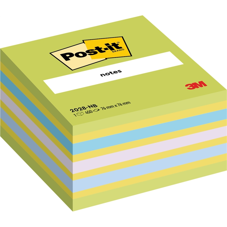 Viestilappukuutio Post-it 76x76mm värilajitelma 450 lappua