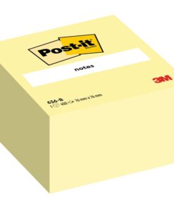 Viestilappukuutio Post-it 636-B 76x76mm keltainen