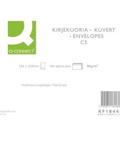 Tarrakuori Q-CONNECT C5 80G valkoinen /100