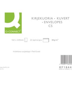 Tarrakuori Q-CONNECT C5 80G valkoinen /25