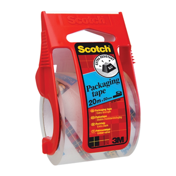 Pakkausteippi Scotch Heavy Duty + teippikone 48 mm x 20 m