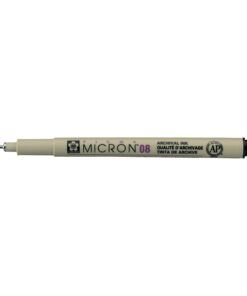 Kuitukärkikynä Sakura Micron 08 musta arkistokelpoinen
